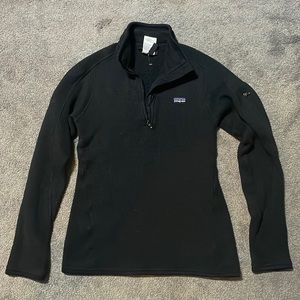 black patagonia quarter zip